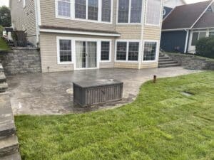 after photo new sod and patio